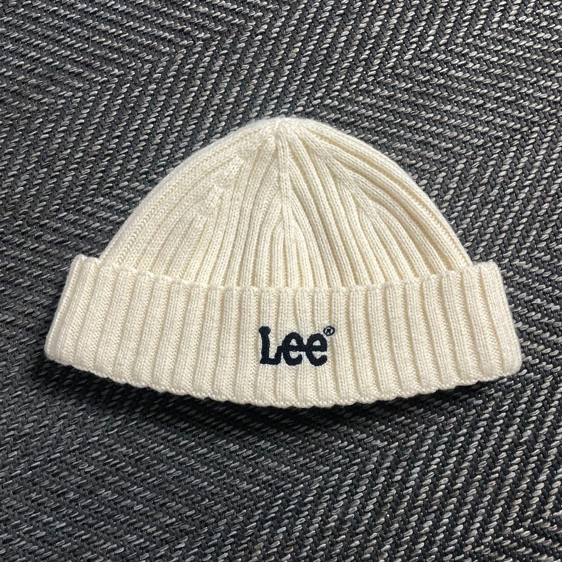Lee 자수 로고 크림 니트 비니o 4682 상품이미지2