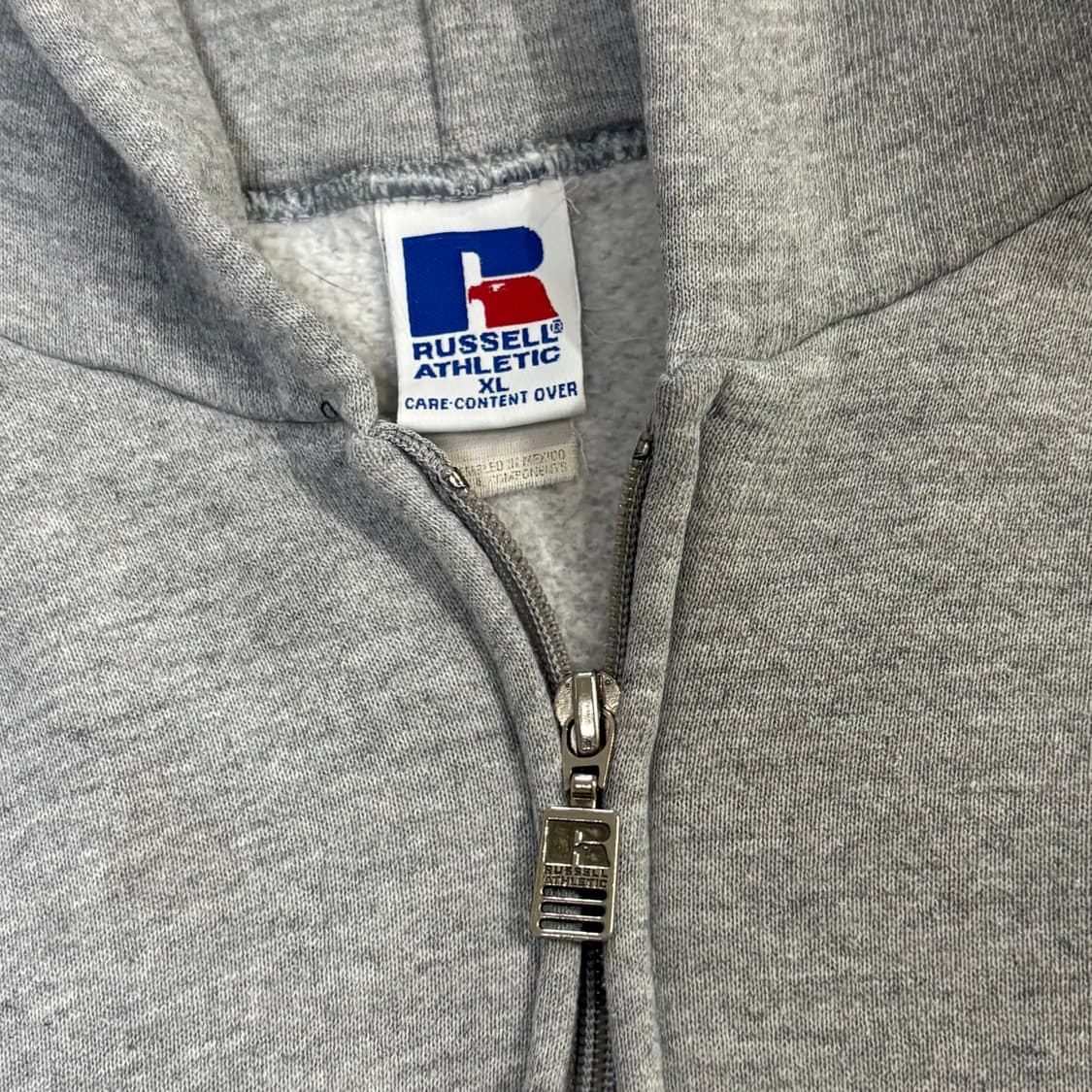 90s Russell Zip Hoodie Gray 상품이미지6