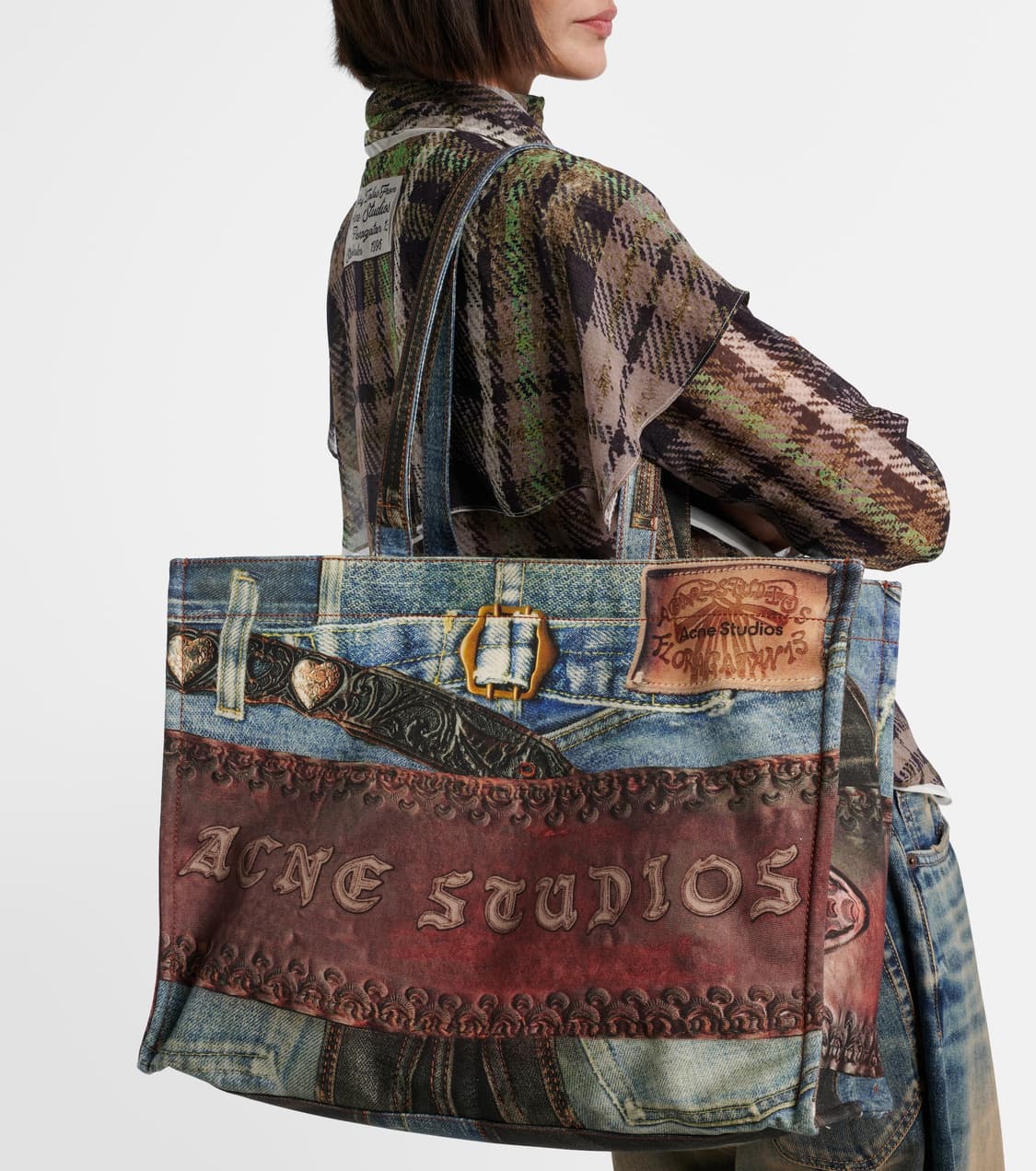 아크네스튜디오 25fw 트롱프뢰유 데님 토트백 상품이미지6