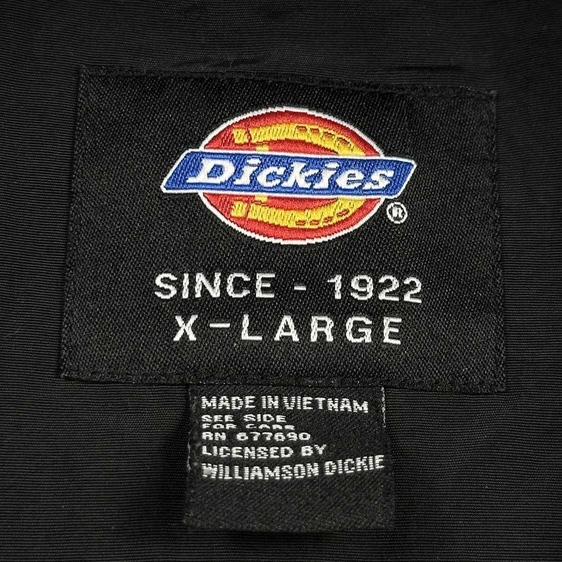 디키즈 블랙 풀오버 바람막이 자켓 (XL) 상품이미지6