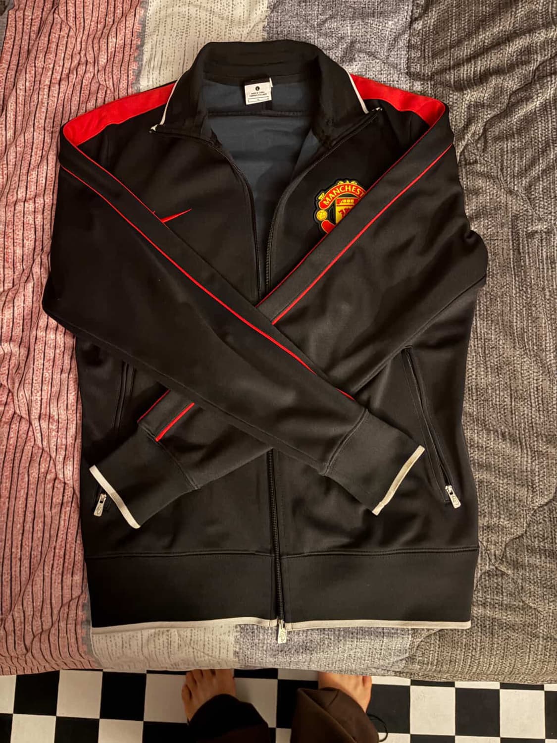 나이키 맨유 트랙 자켓 블랙 L 상품이미지2