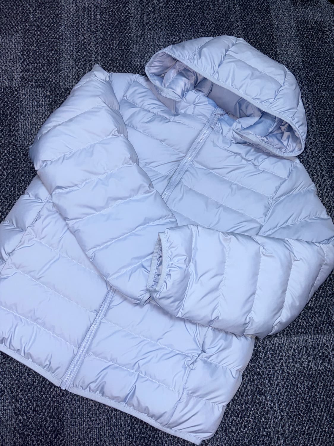 유니클로 키즈 퍼프텍 워셔블 파카 150, BLUE 상품이미지1