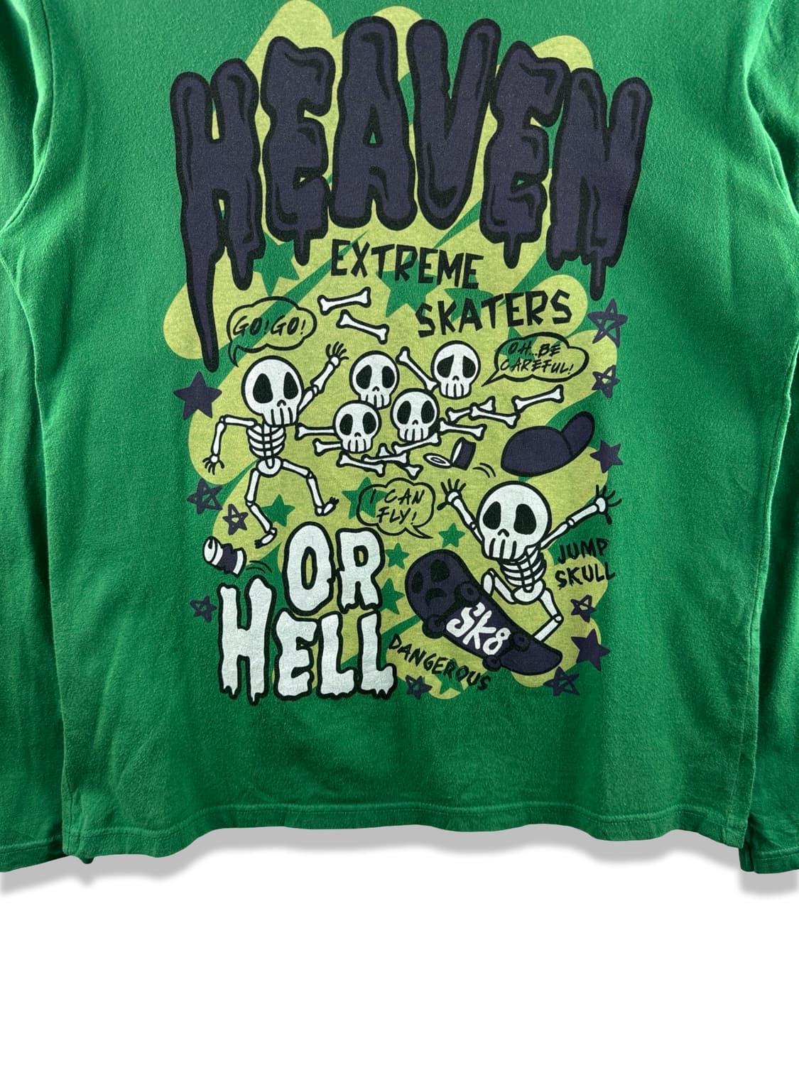 JPN 키치 스컬 딱붙 롱슬리브3076 상품이미지4