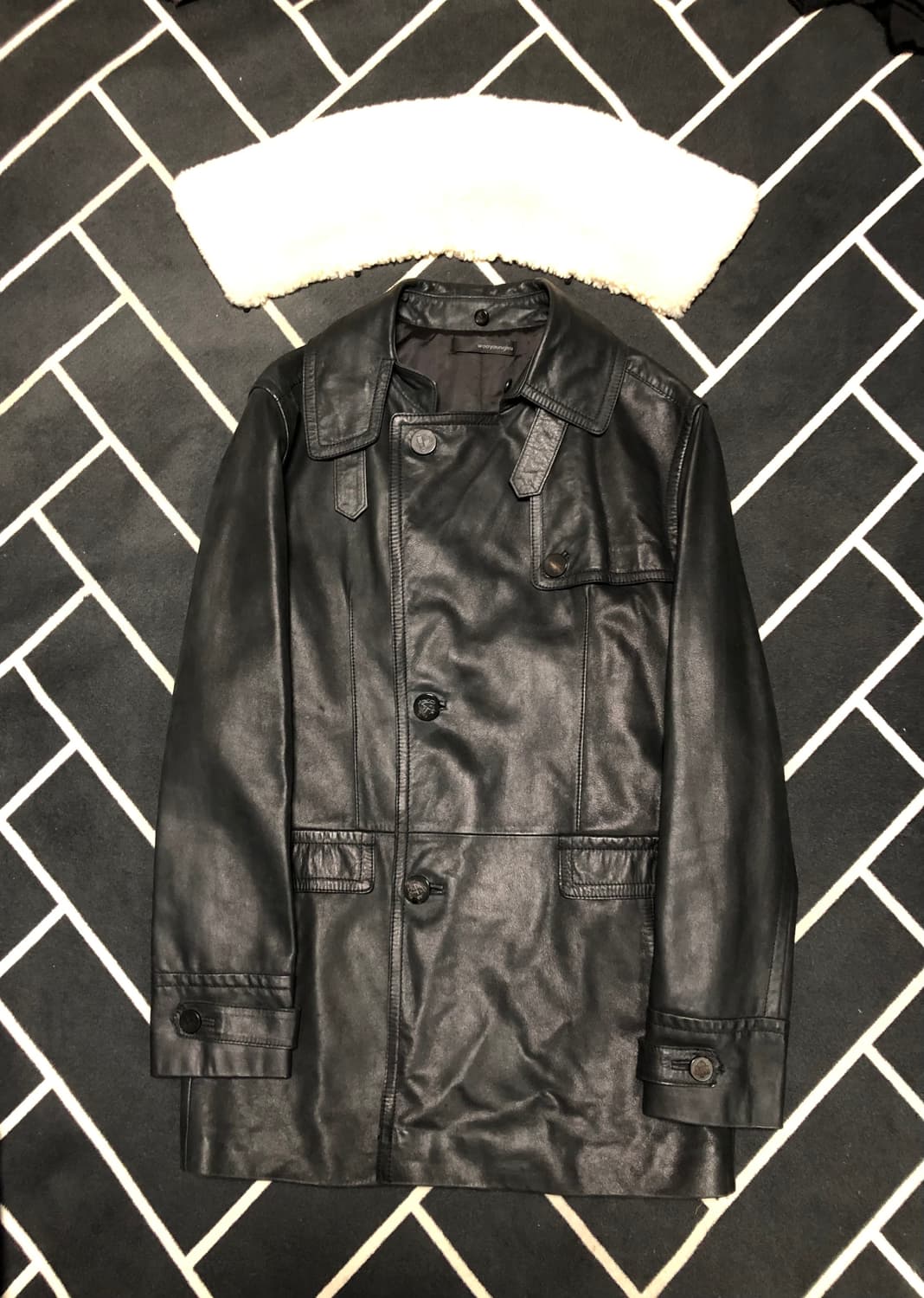 (초특가)우영미 솔리드옴므 리얼가죽시어링무스탕/몽클레어 타임 시스템톰포드 상품이미지2