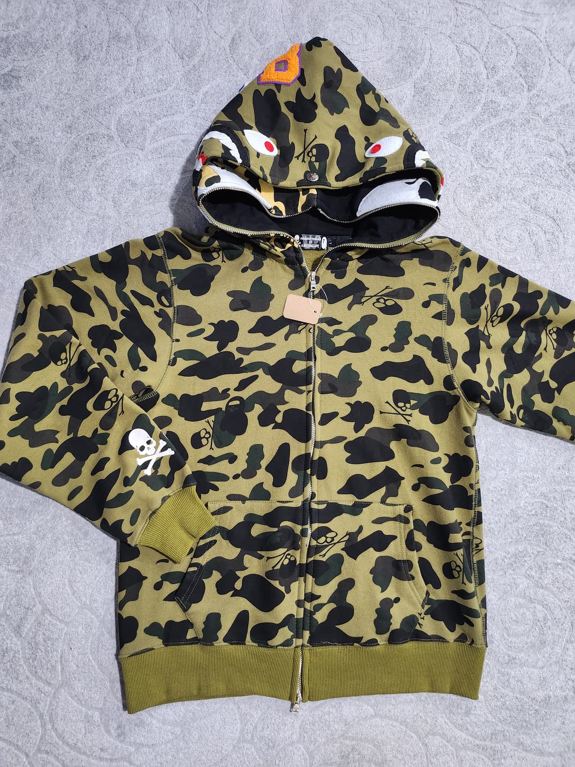 BAPE) x mastermind JAPAN 콜라보 스타일 풀집 후디 L 상품이미지2