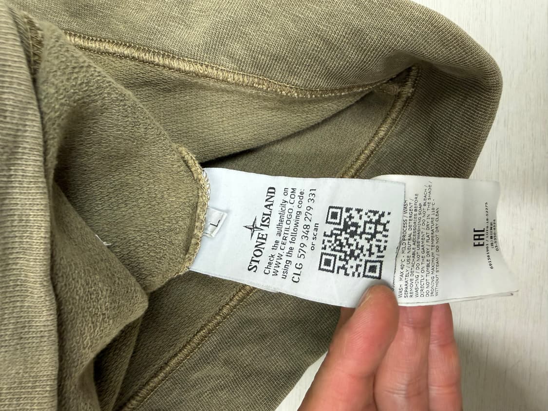 스톤아일랜드 후드티 L 사이즈  사진찍고 절대 안입습니다  상태 8.0/ 상품이미지7