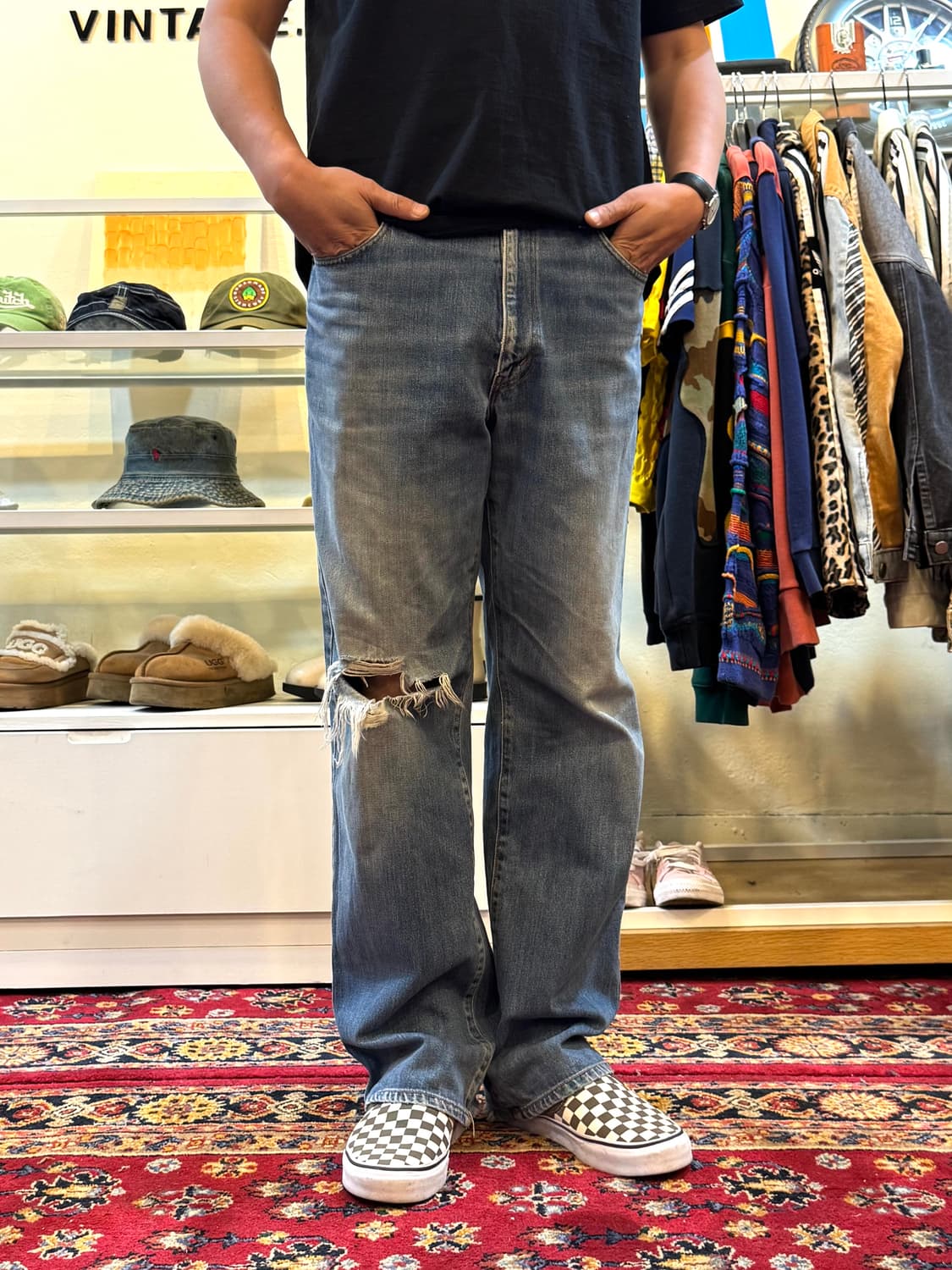 겐조 진스 빈티지 데님 팬츠 34in 상품이미지1