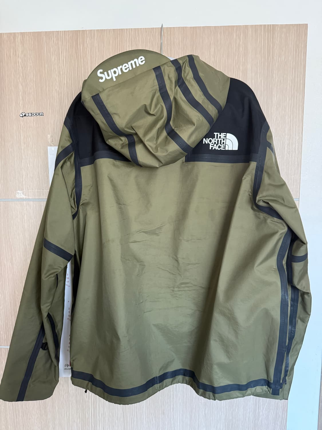 슈프림 노스페이스 테이프심 자켓 카키 L 상품이미지2