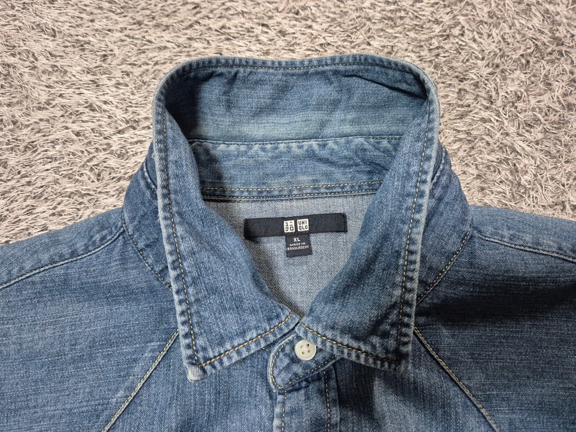 유니클로 남성 데님셔츠 XL 상품이미지4