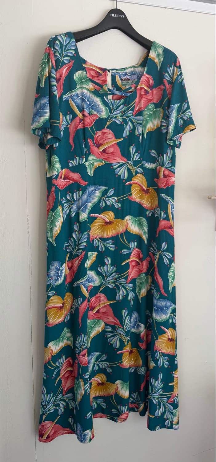 80s Reyn Spooner 하와이안 원피스 made in Hawaii 상품이미지1