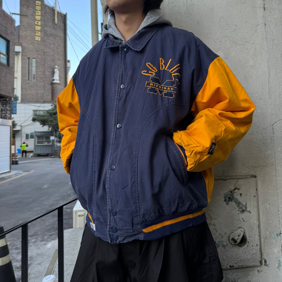 90‘s🇺🇸 Michigan Bomber Jacket 상품이미지3
