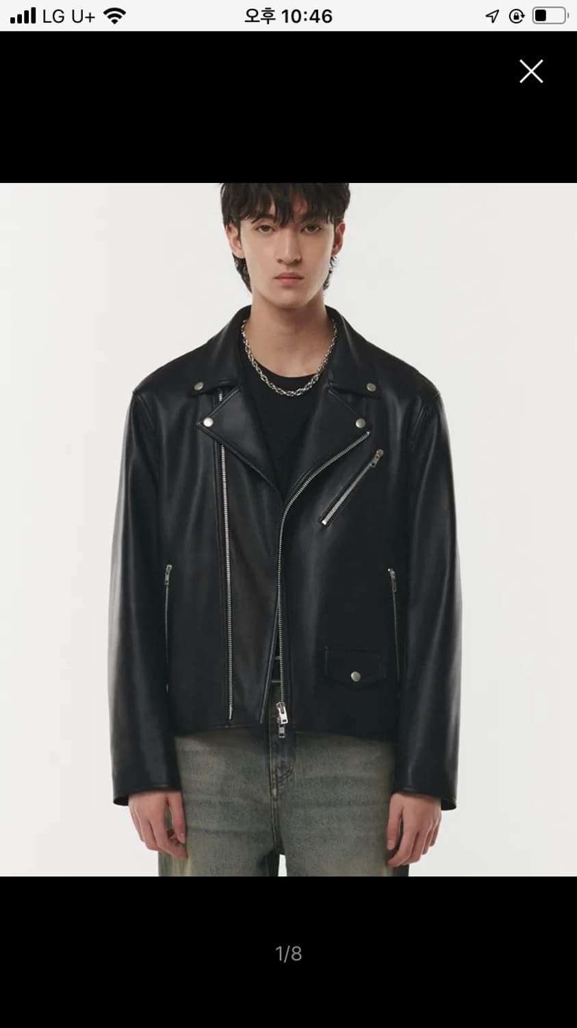 도프제이슨 양가죽 라이더 가죽자켓 M 상품이미지1