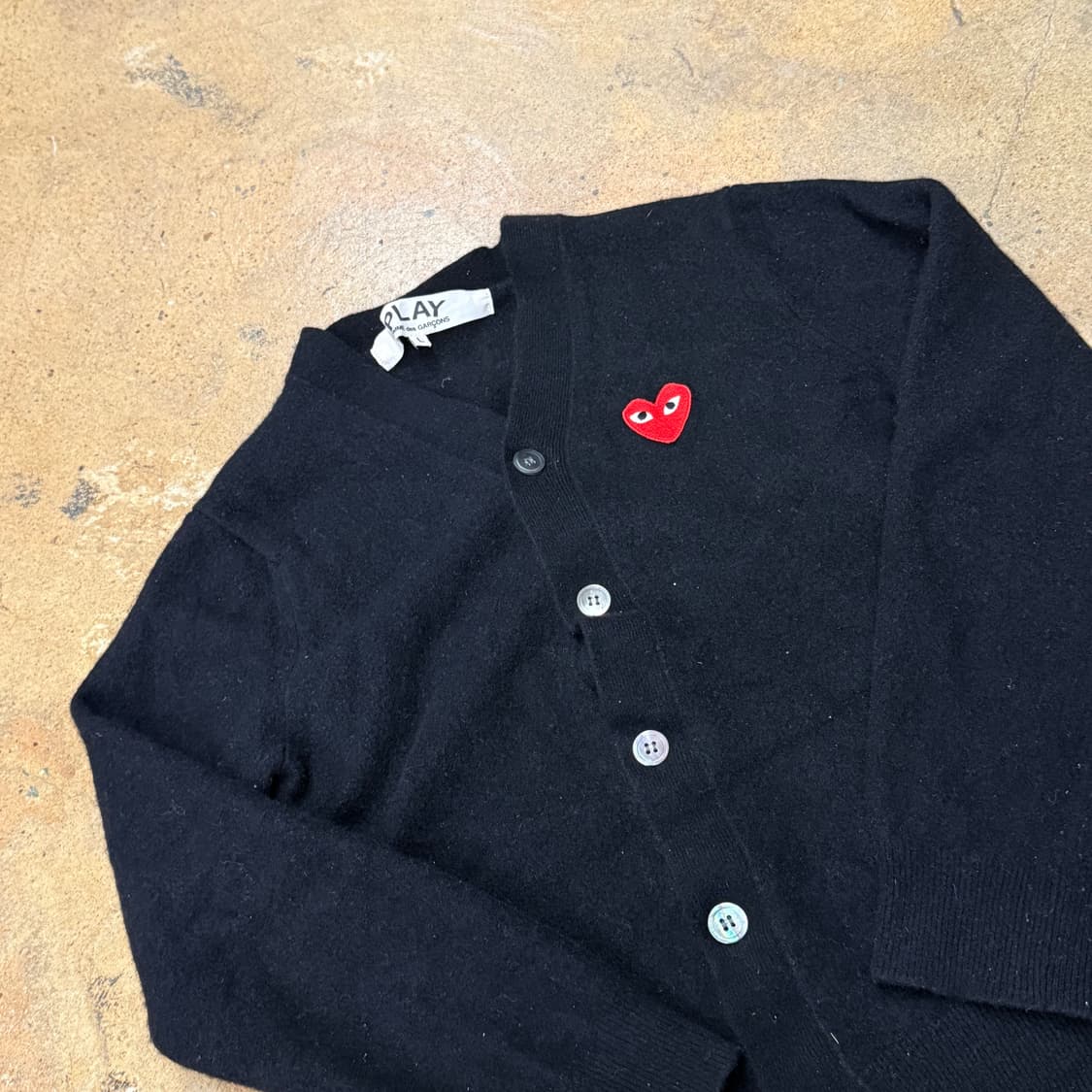 꼼데가르송 블랙 가디건 상품이미지1