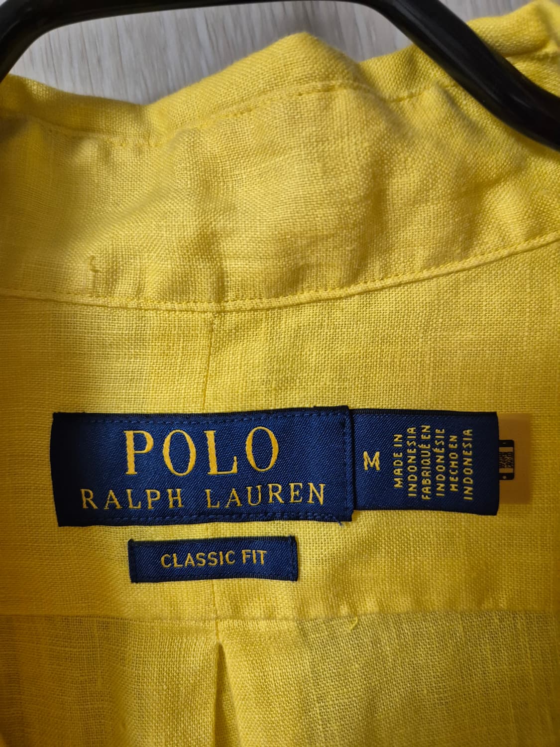 (25년) 폴로 랄프로렌 옐로우 린넨 셔츠 매장정품  M 상품이미지6