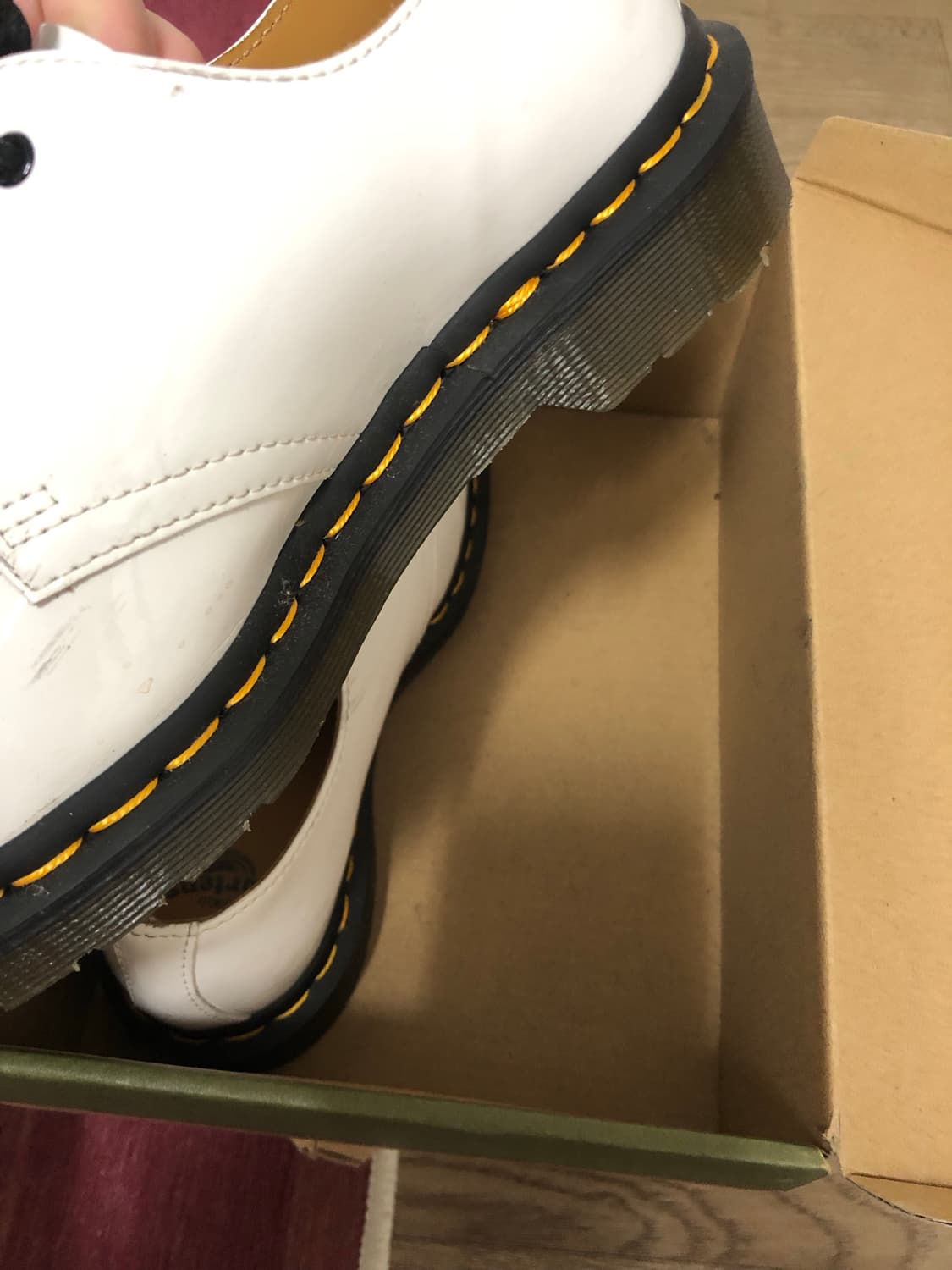 닥터마틴 1461 페이턴트 화이트 상품이미지5