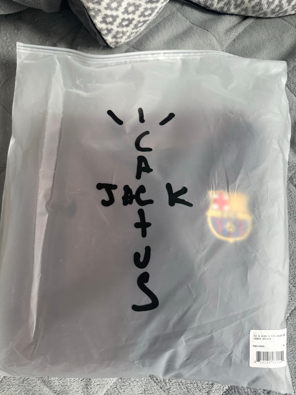 바르셀로나 트래비스 스캇 후드티(새상품 m) 상품이미지2