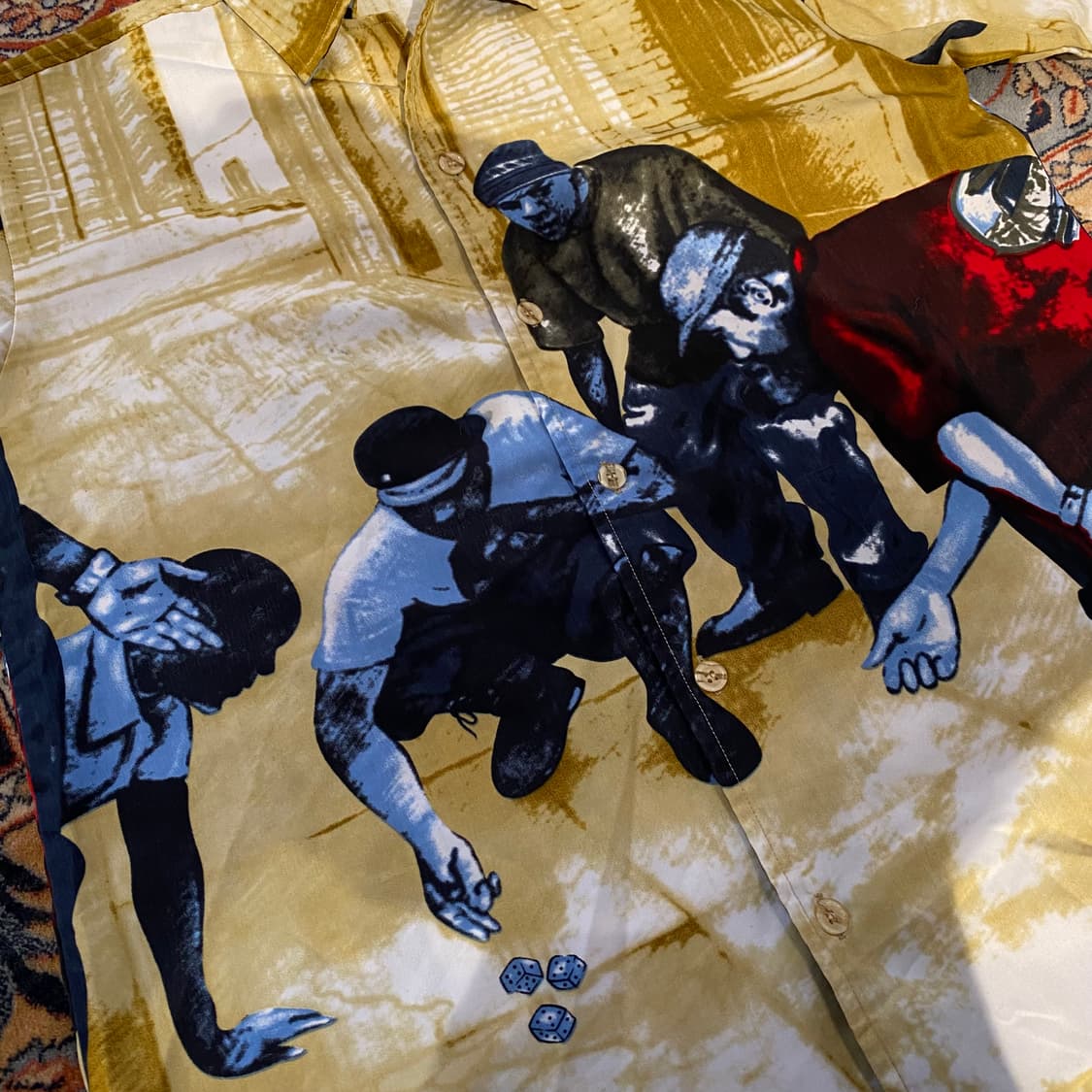 🌊the simpsons full-print opencollar 셔츠 상품이미지5