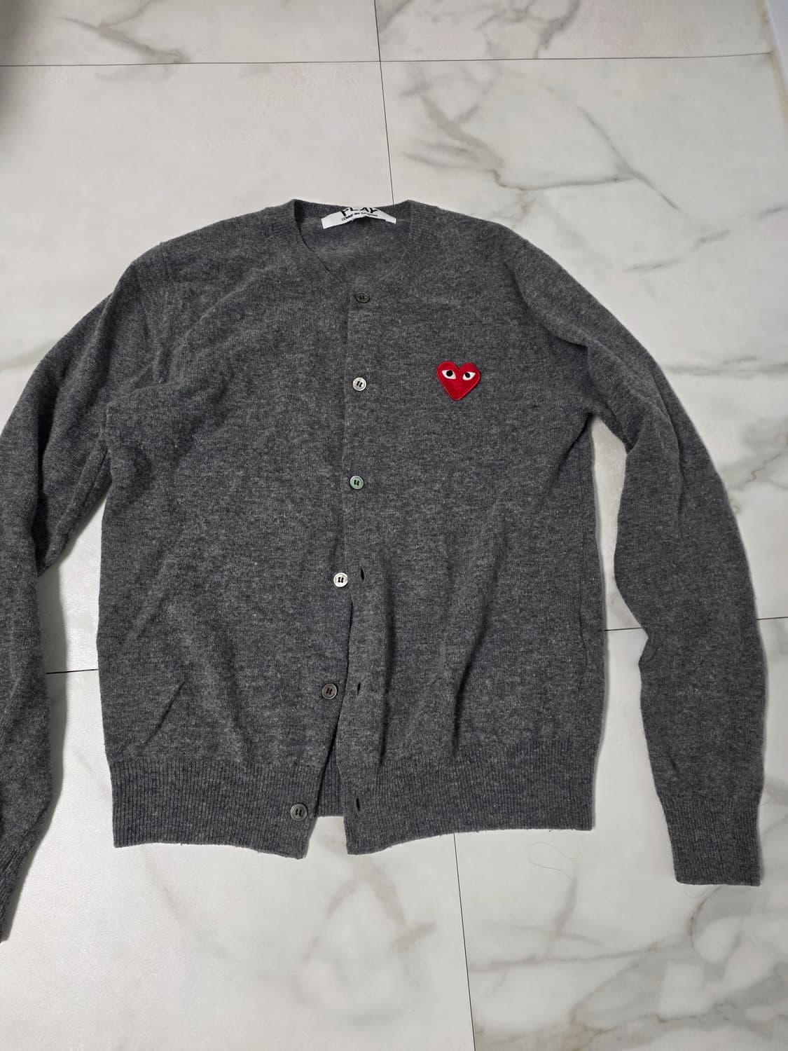 Comme des Garçons Play Cardigan Grey S 상품이미지1