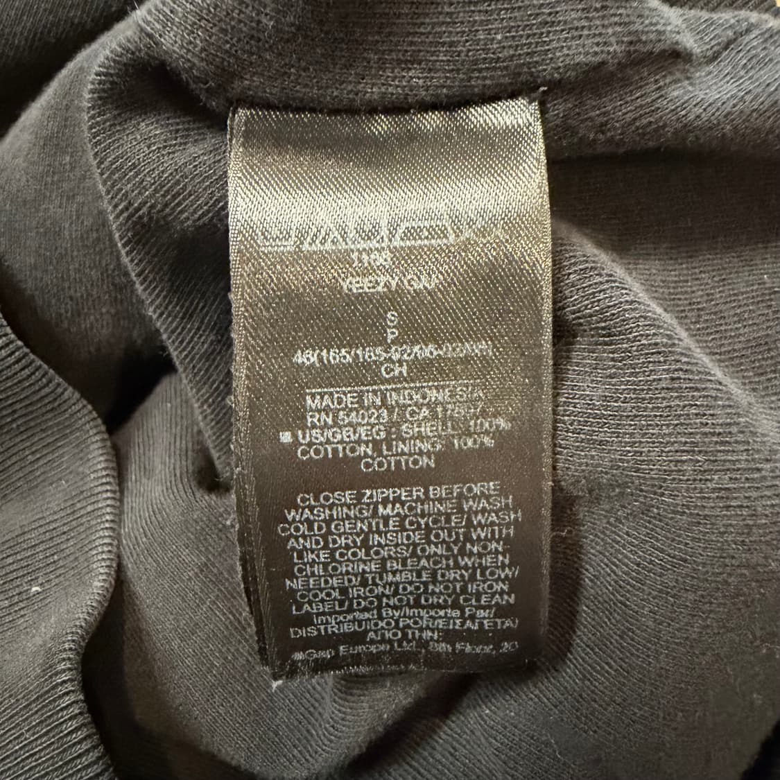 이지 갭 YZYGap 집업 후드 블랙 상품이미지3