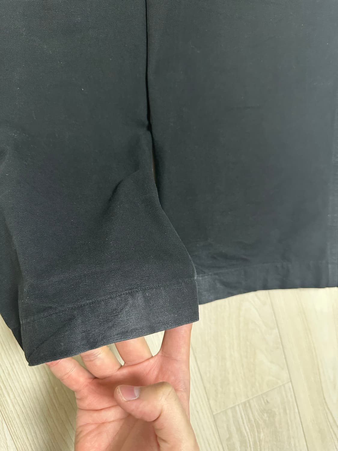 48사이즈) aieul p-스티치 트라우저 블랙 상품이미지7