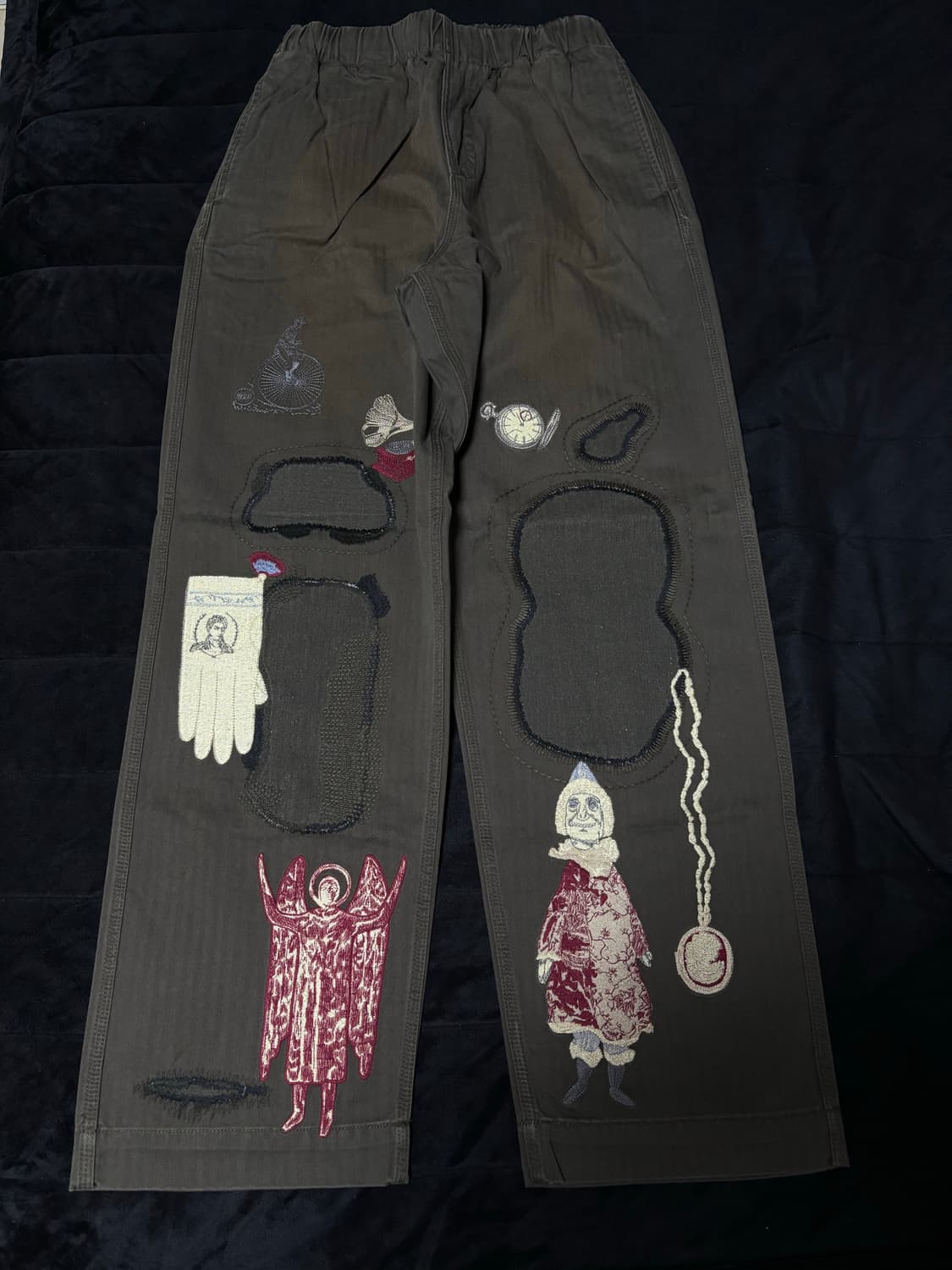 [M] 사무엘젤리그 앤티크 팬츠 빈티지 블랙 상품이미지1