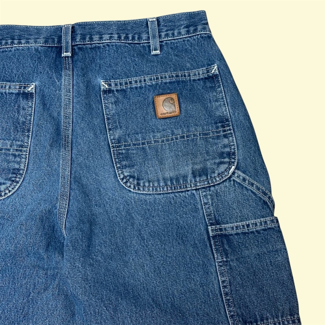 칼하트 B13 데님 싱글니 카펜터 팬츠 34 오리지널 던가리핏 상품이미지2