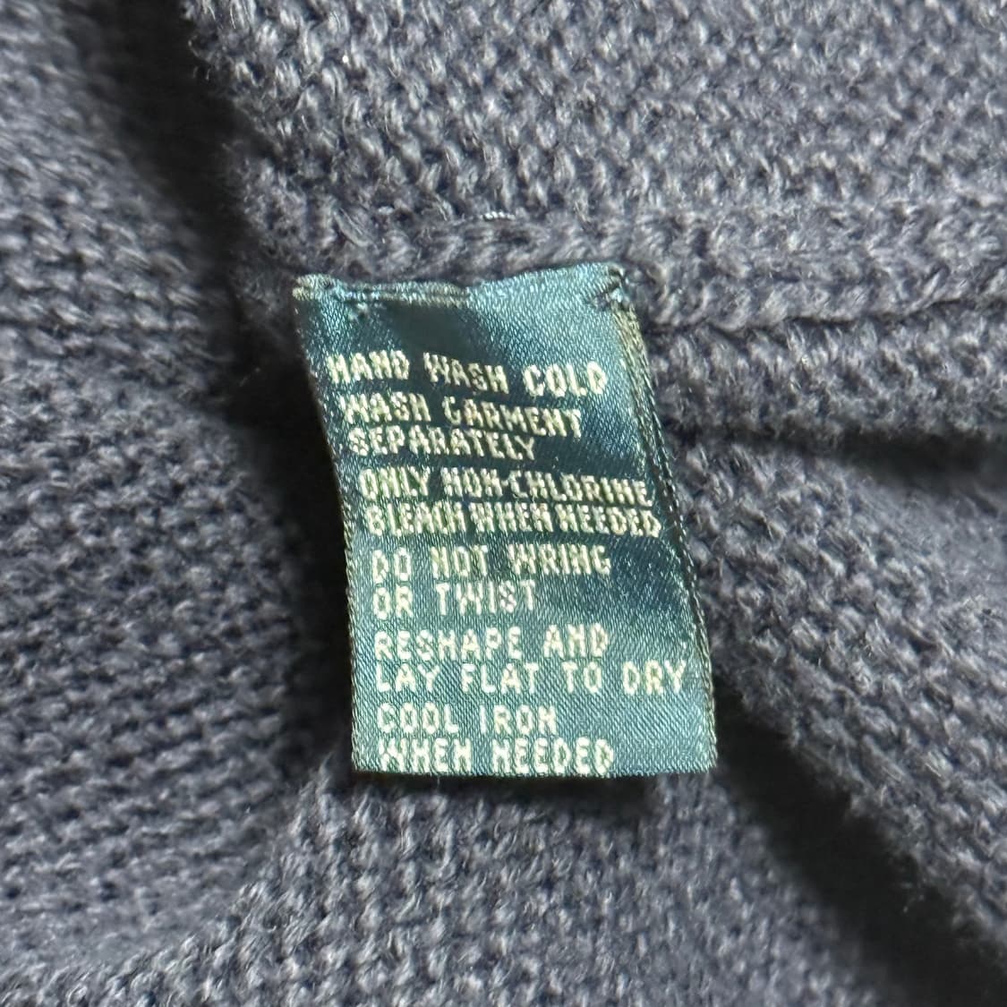 L 폴로랄프로렌 레드 포니 코튼 네이비 브이넥 니트 상품이미지5