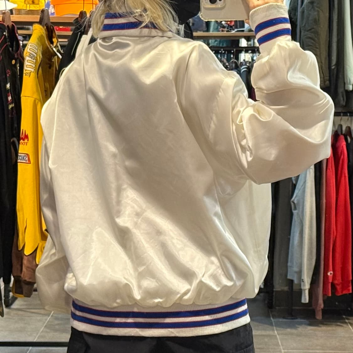 [NO.9]VTG 새틴 바시티 자켓 상품이미지5