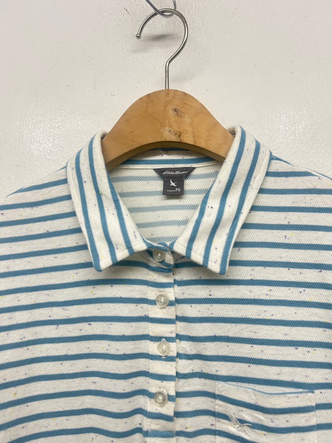 에디바우어 스트라이프 헨리넥 카라 티셔츠 상품이미지3