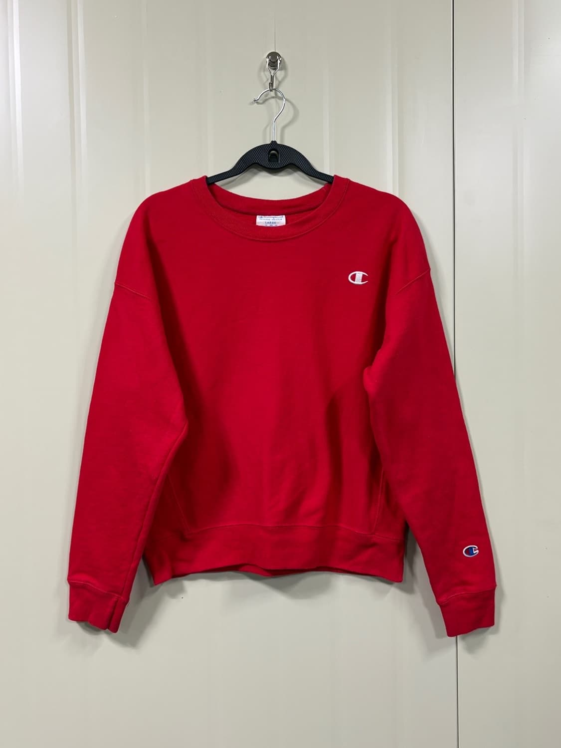 챔피온 빈티지 리버스위브 레드 스웻셔츠 상품이미지1