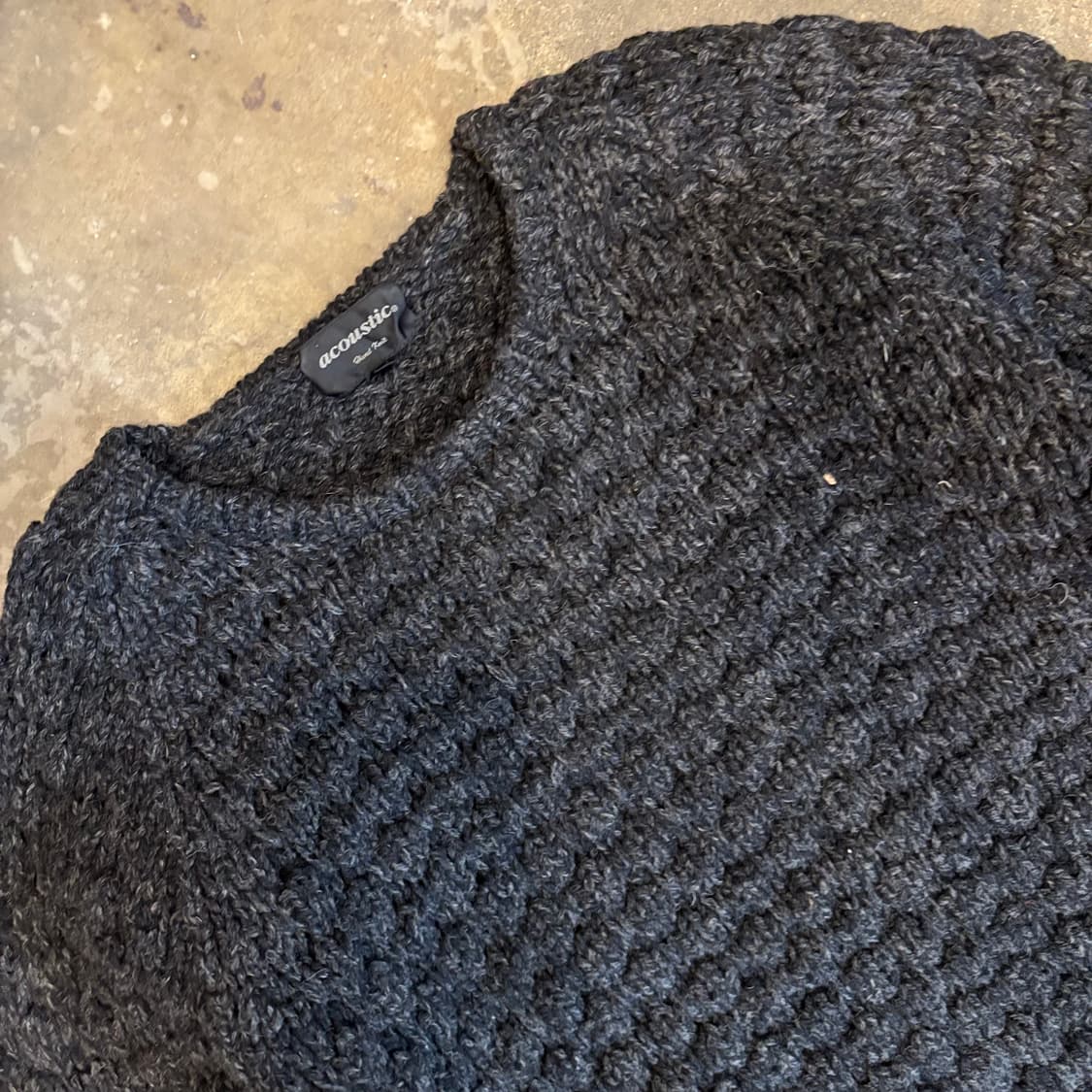 올드 핸드 니트 울 헤비 와플 스웨터 상품이미지3