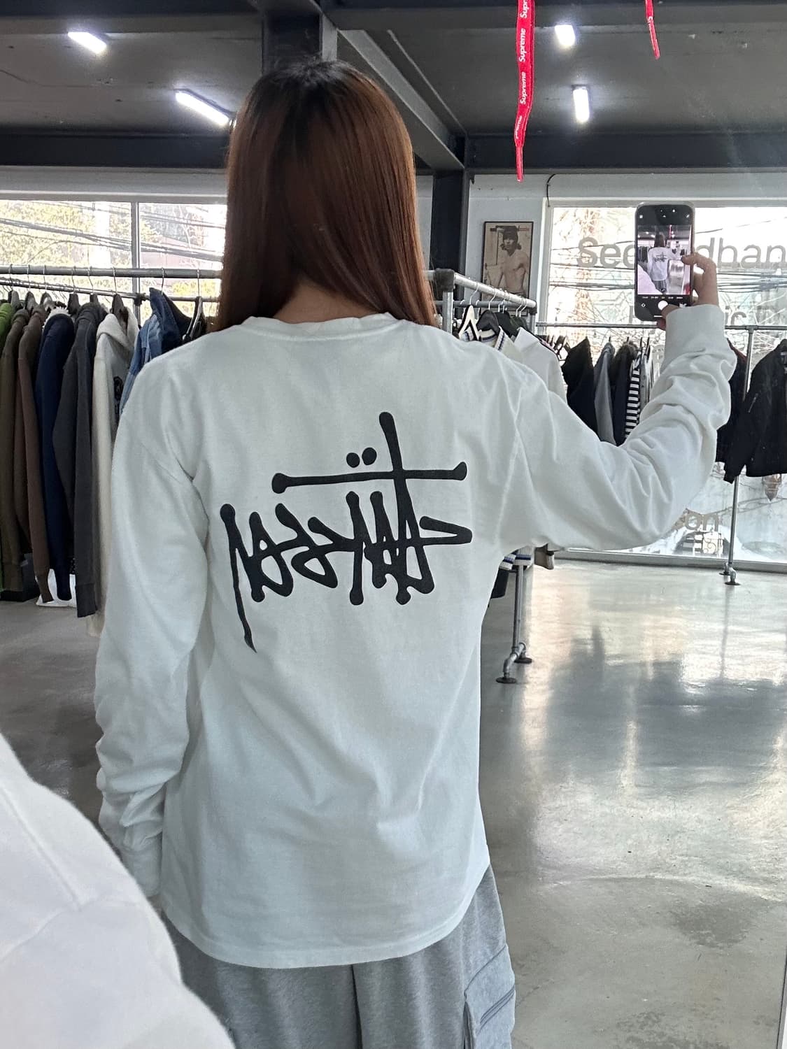 스투시 백로고 롱슬리브긴팔티  상품이미지1