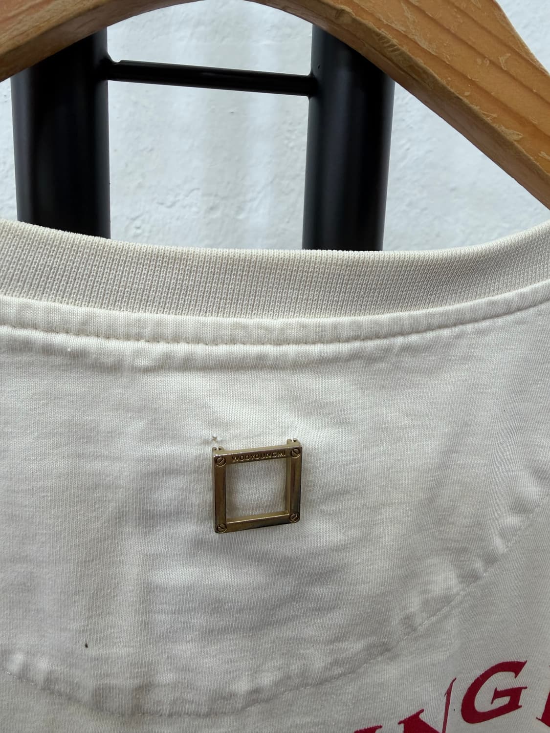 정품) 우영미 백로고 로고 반팔 티셔츠 50 상품이미지6