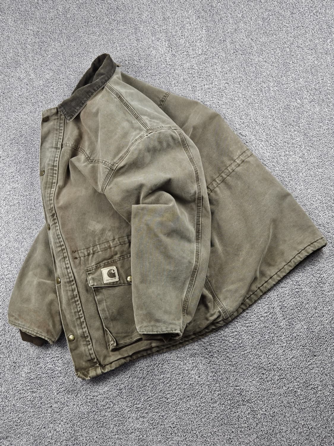 90's USA 칼하트 덕 워크 아크틱 초어 자켓 (XL) / 10072 상품이미지4