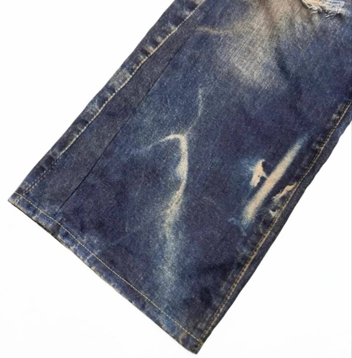 준야 와타나베 디스트레스 워싱 스트링 데님 진 상품이미지6