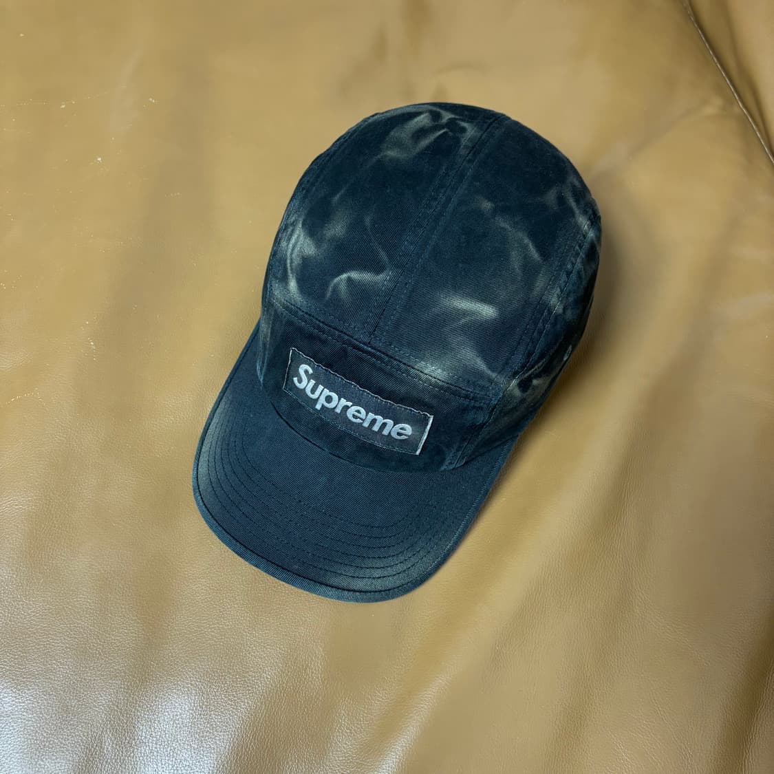 슈프림 캠프캡 모자 박스로고 오버다이드 블랙 상품이미지5