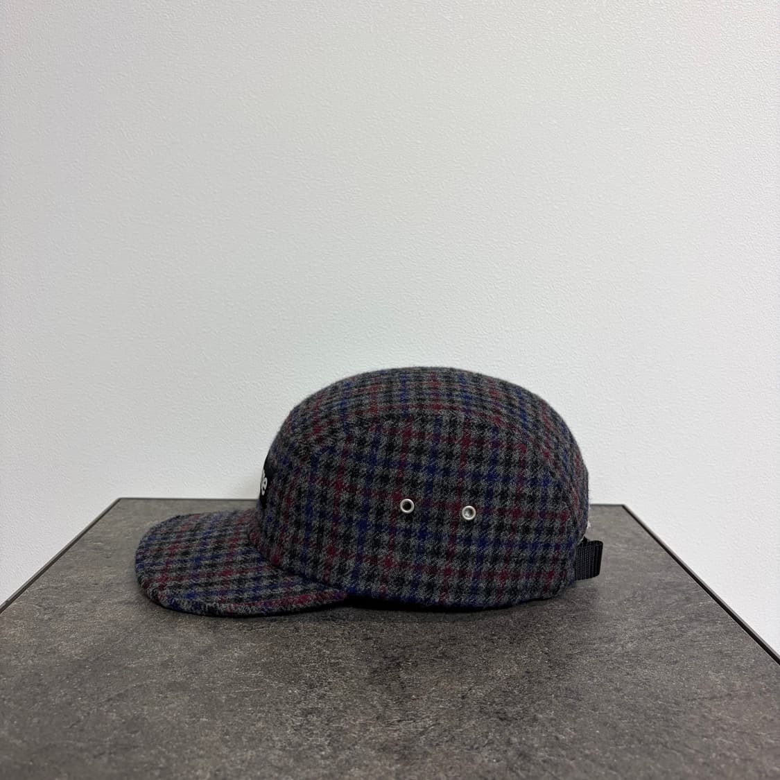 (OS) 슈프림 박스로고 캠프캡 모자 그레이 체크 상품이미지2