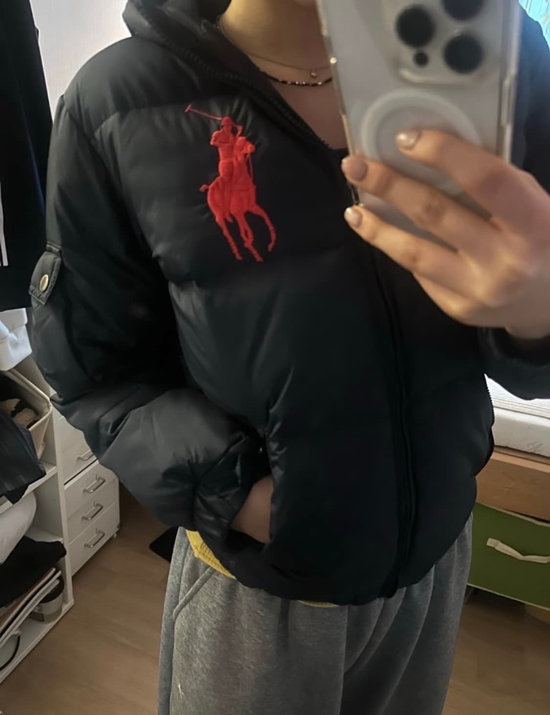 빅포니 네이비 패딩 상품이미지1