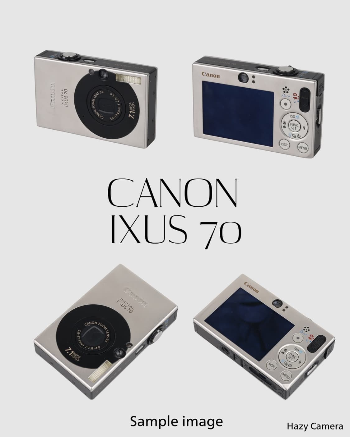 CANON IXUS 70 캐논 익서스 70 빈티지 디지털카메라 디카 상품이미지2