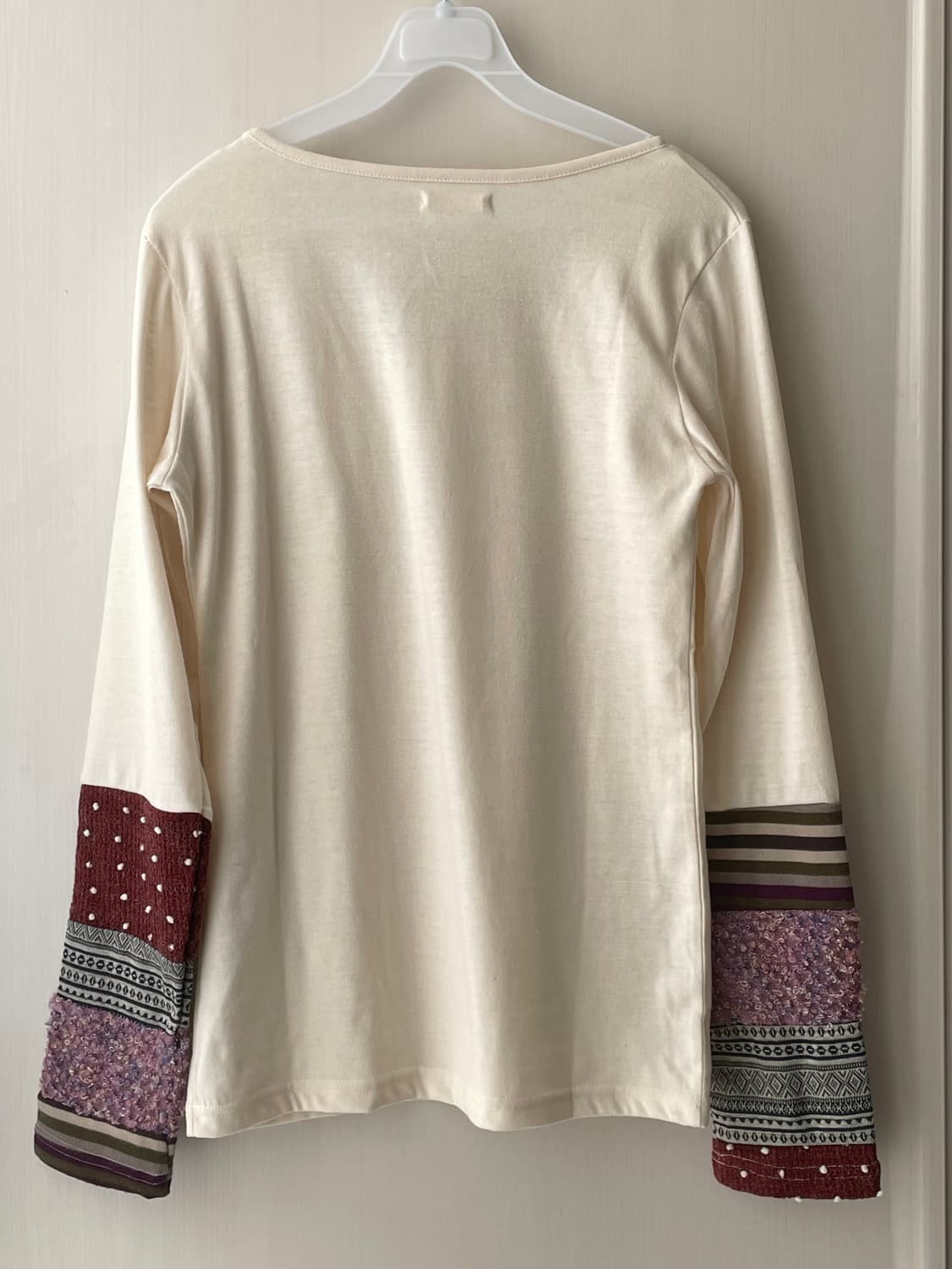 빈티지 패치워크 티셔츠 / 모리걸 하구미 히피 상품이미지2