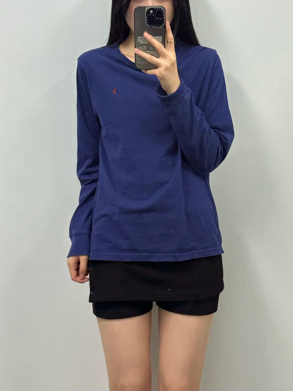 폴로 랄프로렌 네이비 롱슬리브 긴팔티 상품이미지1