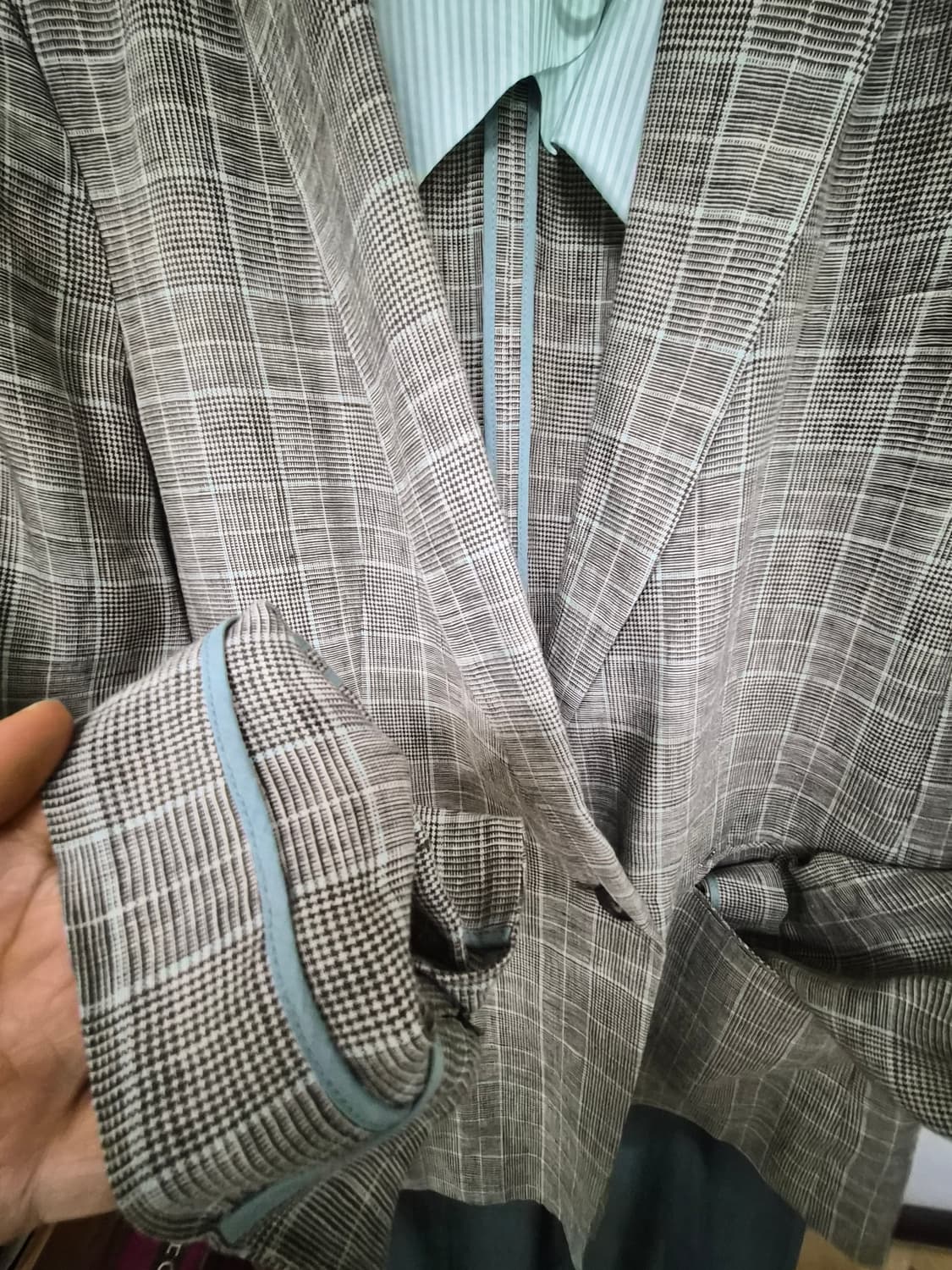 헤지스 린넨 100% 여름 자켓 상품이미지4