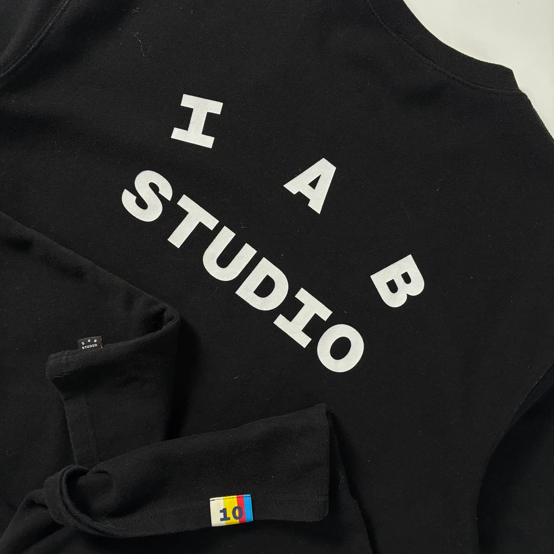 IAB studio  아이앱 스펠아웃 블랙 반팔 티셔츠  상품이미지5