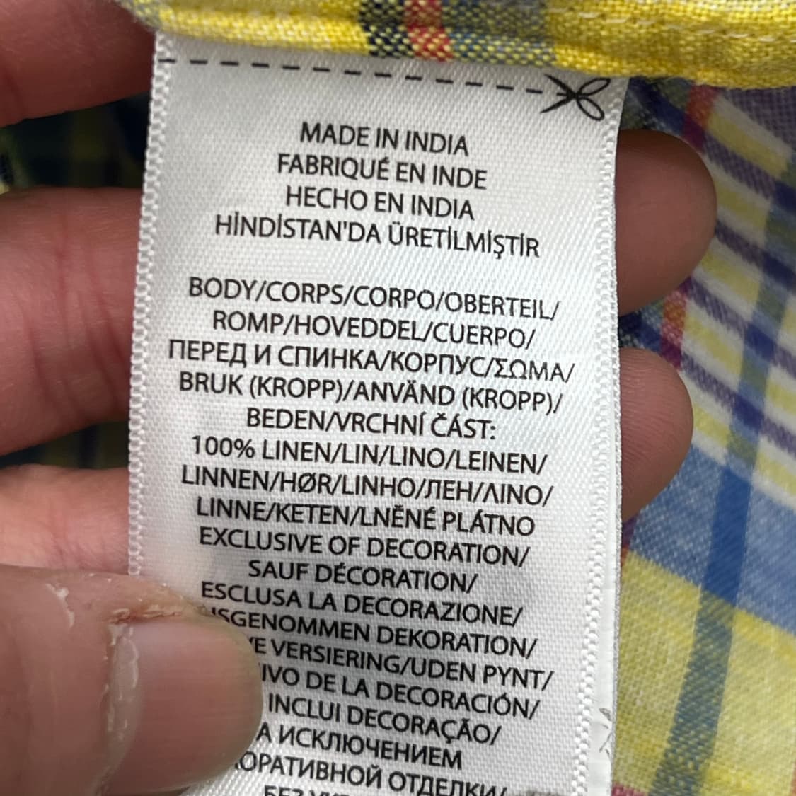 폴로 랄프로렌 린넨 체크셔츠 r3160 상품이미지7