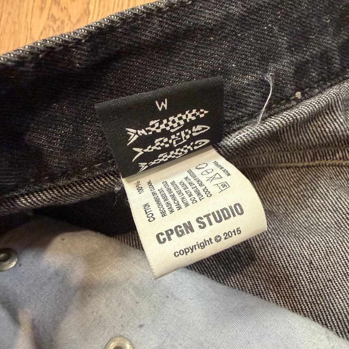 CPGN STUDIO 카고 커브드 와이드 데님 팬츠 상품이미지4