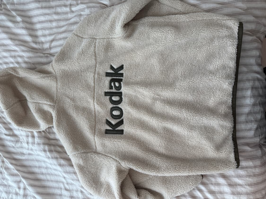 코닥 플리스 후드집업 아이보리 95(M) 남여공용 오버핏 상품이미지1