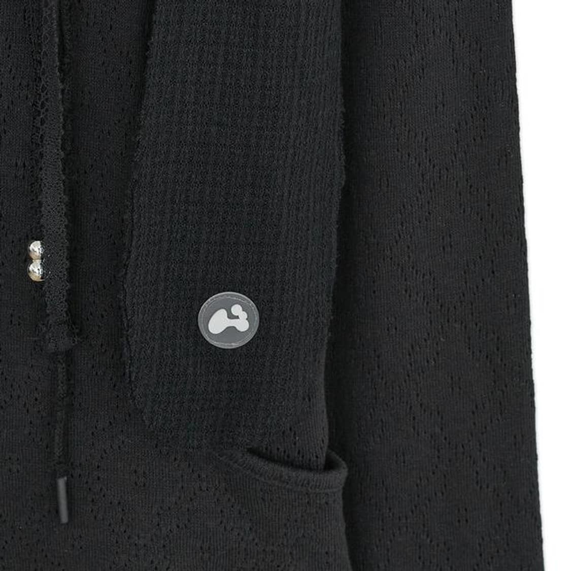 허그유어스킨 토깅 후드집업 블랙 우사미미 토끼귀 갸루 코이세이오 샬롬클럽 상품이미지5