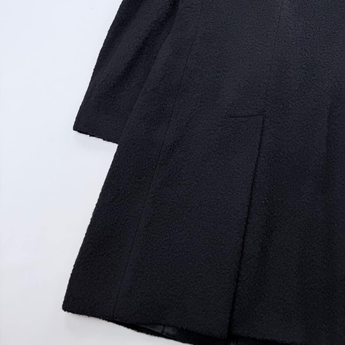 돌체앤가바나 울 모헤어 쓰리버튼 블랙 롱 코트 상품이미지9