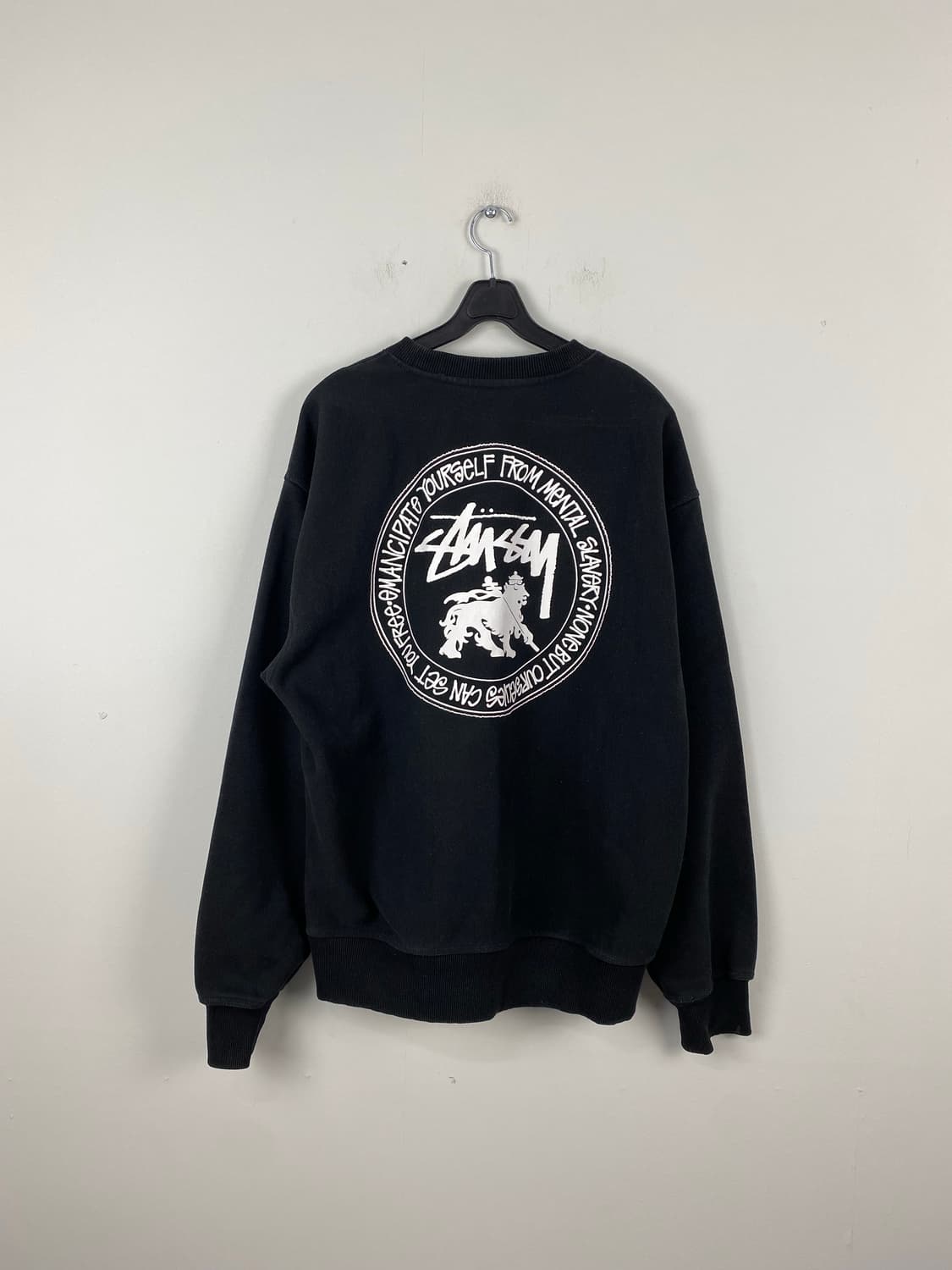 스투시 Stussy 라스타 도트 라이언 크루넥 맨투맨 M 상품이미지1