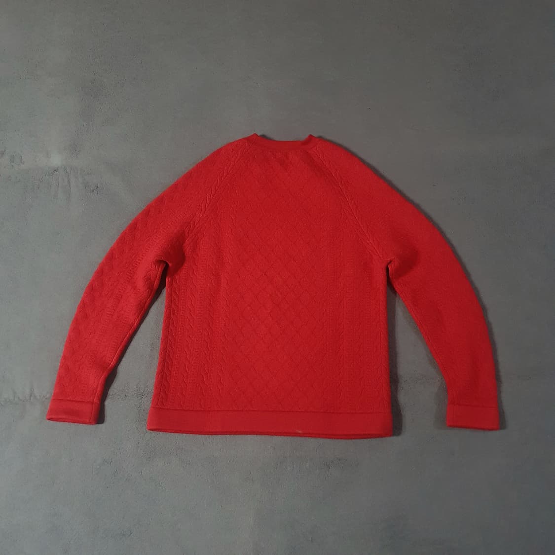 버버리 프로섬 오버핏 케이블 니트 스웨터 M 레드 상품이미지7